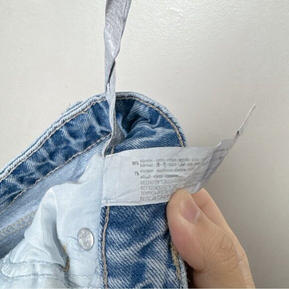 Zara Womens 4 High Rise Mom Jeans Medium Wash - Picture 10 of 14